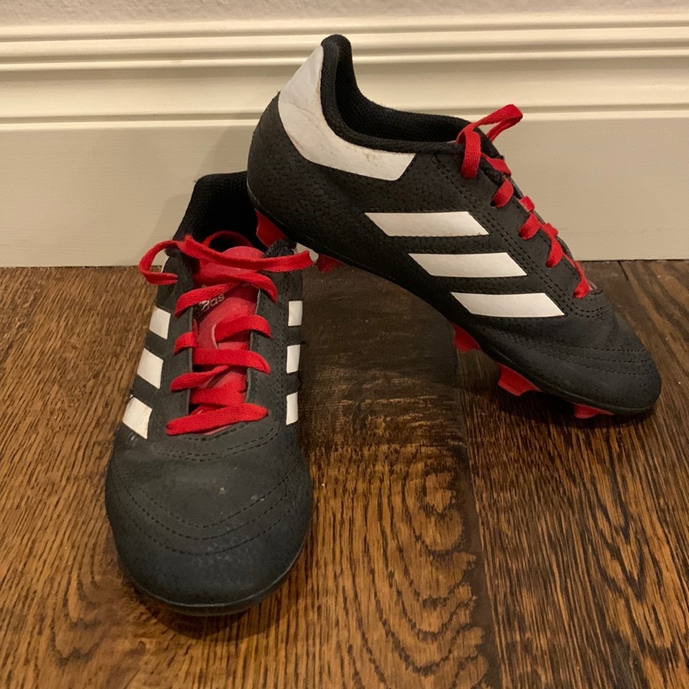 Adidas red/white/black soccer cleats